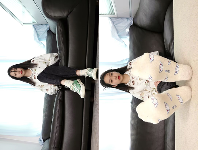 Sexy Asian Girls Feet – 初恋般记忆的小女生YIYI近距离秀脚