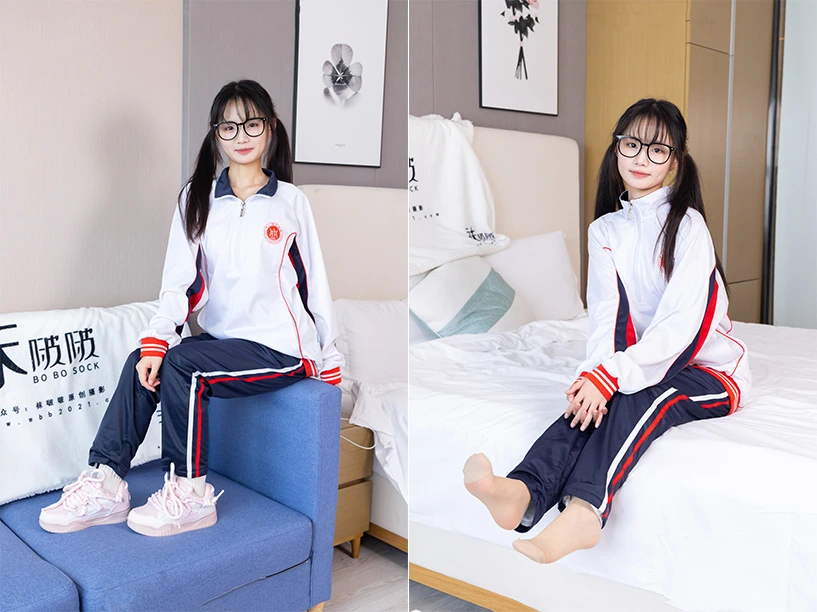 BoBoSocks袜啵啵 – 甜甜圈-板鞋、白棉袜、肉丝（脚尖加固款）、校服裤里丝（花絮版）