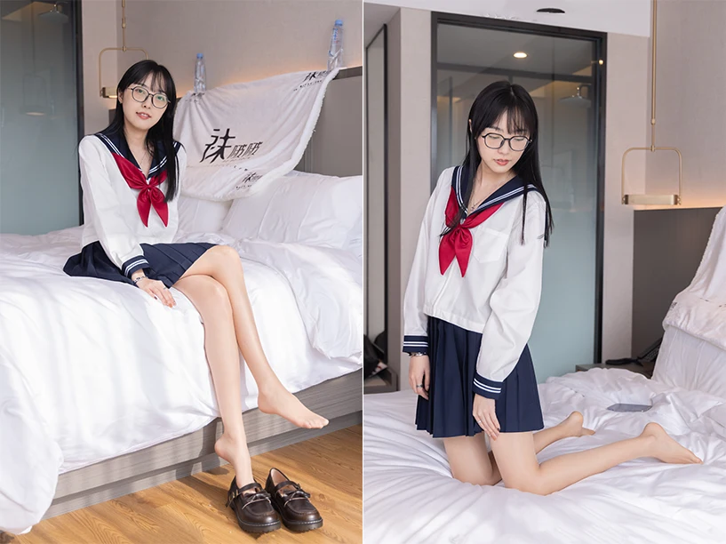 BoBoSocks袜啵啵 – 积分限定作品  稚予-JK制服、皮鞋、油亮肉丝 （常规加长版）