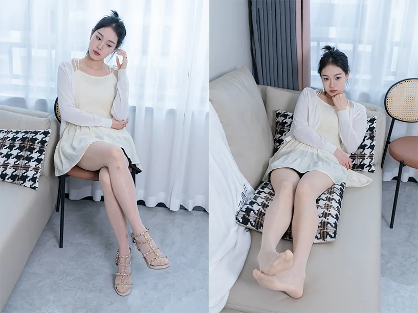 甜予摄影 – 咻咻-高跟鞋、薄肉丝