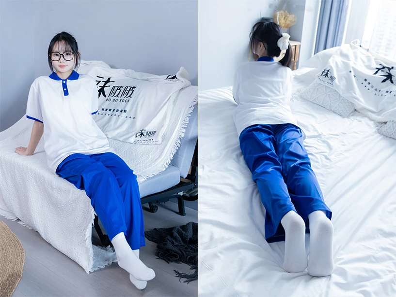 BoBoSocks袜啵啵 – 甜甜圈-板鞋、白棉袜、肉丝（脚尖加固款）、校服裤里丝（花絮版）