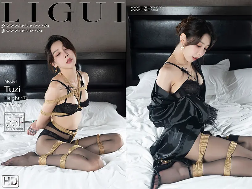 [Ligui丽柜] 2025.11.28 缚虐黑丝丽人Tuzi[67P]