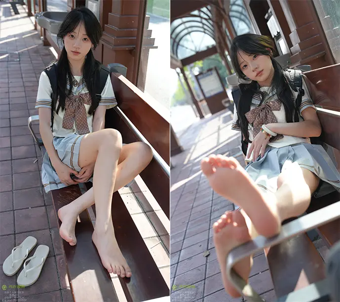 青柠映画 – 阿慌 JK公交站,写真&视频打包下载