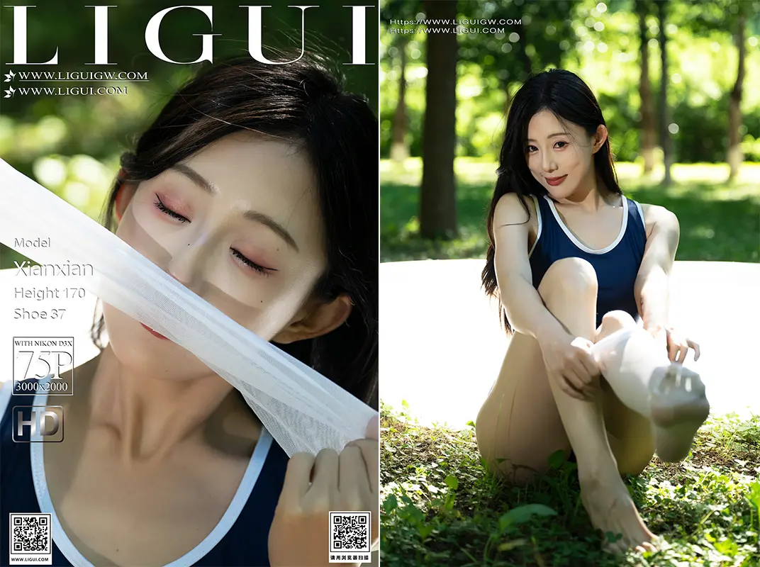 [Ligui丽柜] 2026.09.11绿野白丝少女浴 Xianxian[76P]